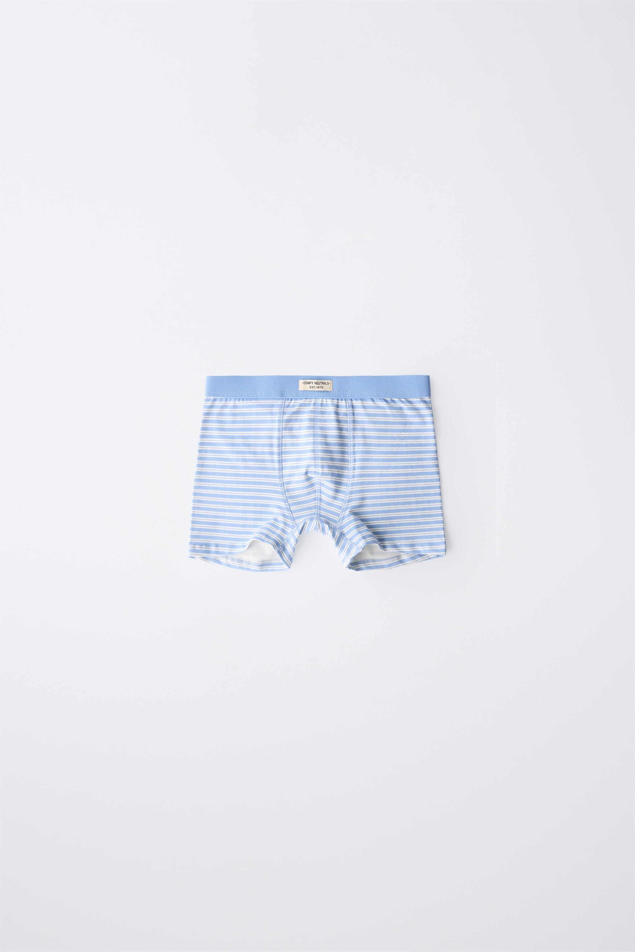 6-14 ANS/ LOT DE TROIS BOXERS RAYURES BOHO